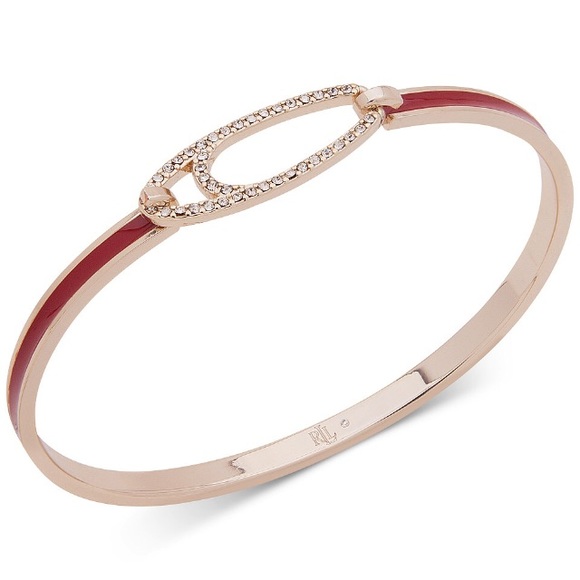 Lauren Ralph Lauren Jewelry - RALPH LAUREN Pave Bracelet Goldtone Enamel